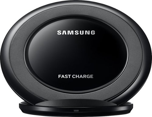  Samsung - Fast Charge 9W Qi Certified Wireless Charging Pad for Android - Black Sapphire