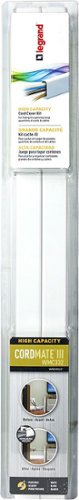 Legrand Wiremold On-Wall CordMate III High-Capacity Cord Concealment Kit - White WHERE TO BUY