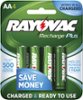 Rayovac - Rechargeable AA Batteries (4-Pack)-Front_Standard