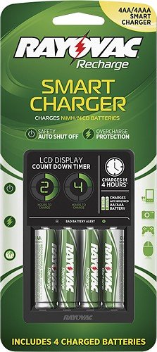  RAYOVAC® - NiMH/NiCad AA/AAA Battery Charger