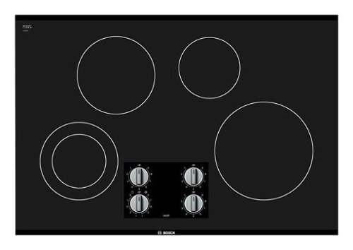 Bosch - 500 Series 30" Built-In Electric Cooktop with 4 elements - Black