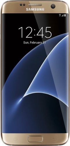  Samsung - Refurbished Galaxy S7 edge with 32GB Memory Cell Phone - Gold Platinum