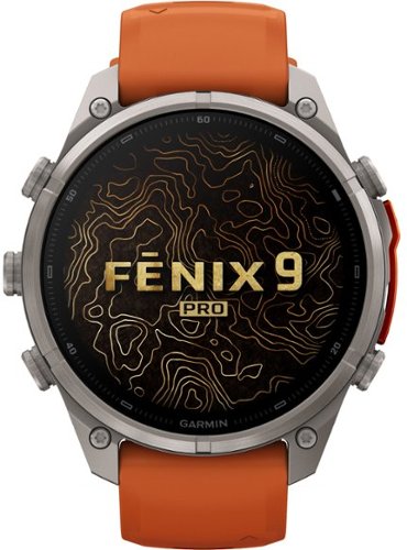 Garmin fēnix 9 Pro - inReach AMOLED GPS Smartwatch 47 mm Titanium - Autumn Orange/Spark Orange Silicone Band - (2026) WHERE TO BUY