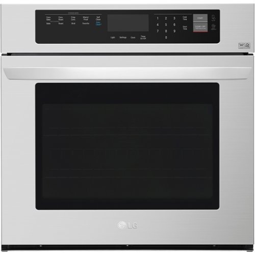  LG - 30&quot; Built-In Single Electric Convection Wall Oven with EasyClean - Stainless Steel