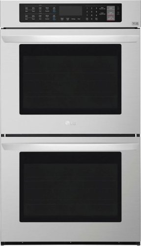 LG - 30" Built-In Electric Convection Double Wall Oven with EasyClean - Stainless steel