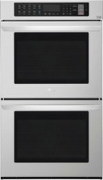 LG - 30" Built-In Double Electric Convection Wall Oven with EasyClean - Stainless steel - Front_Standard