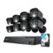 Reolink - 8 - Channel, 8 - Bullet Cameras 4K 8MP Indoor/Outdoor PoE Wired 2TB HDD NVR Security Surveillance System - Black-Front_Standard