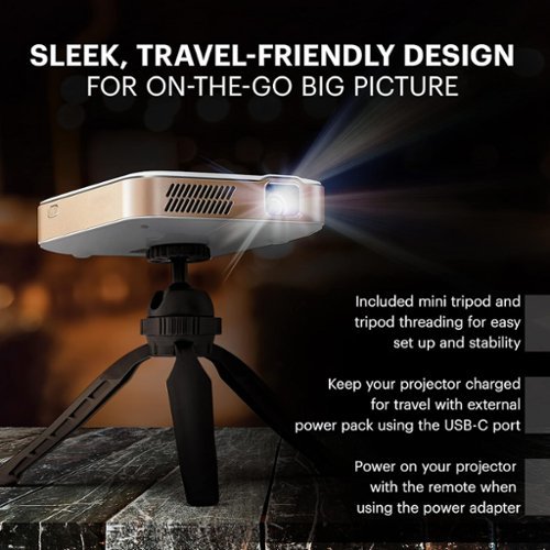 Kodak Luma 400 Portable HD Smart Pico Projector, Wi-Fi, Bluetooth, HDMI & USB Small Mini Home Theater System Up to 150” - White WORLDWIDE DELIVERY