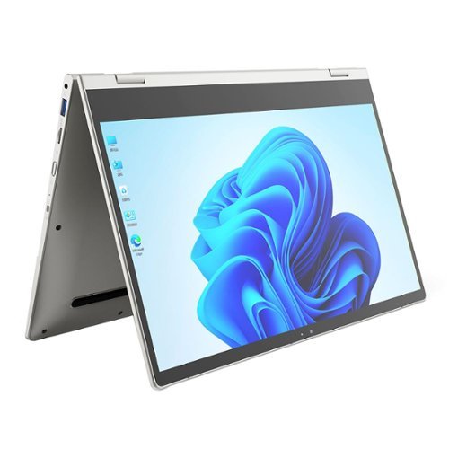 RCA - Plus 15.6" 2-in-1 Convertiable Laptop Computer - Grey - RC GRAY-Front_Standard 