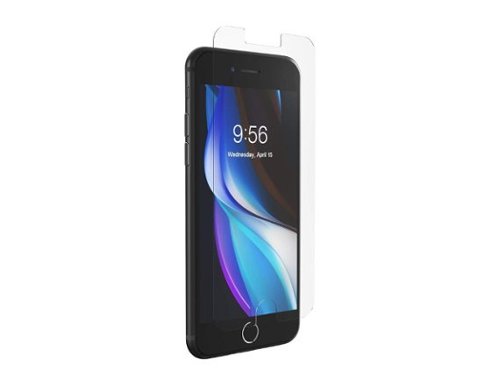 ZAGG - Invisible Shield Glass Elite Visionguard Screen Protector For iPhone SE (3rd & 2nd Gen), iPhone 8/7/6s/6 - Clear-Front_Standard 