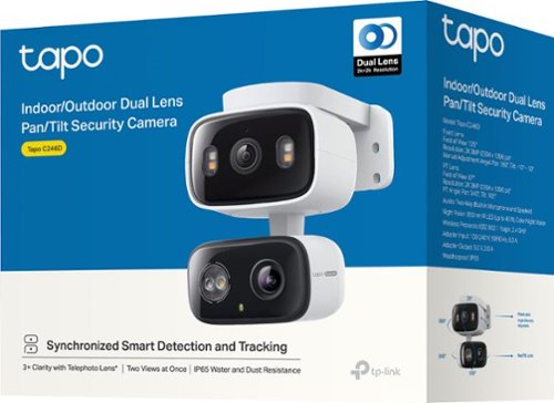 TP-Link Tapo Wired Dual-Lens, Pan-Tilt Security 2K QHD Camera, 360° Coverage - No Monthly Fees - White BUY IN CANADA