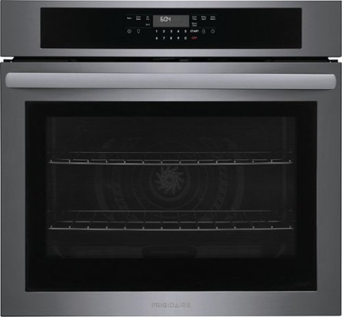 Frigidaire - 30" Single Wall Oven with Air Fry - Black Stainless Steel