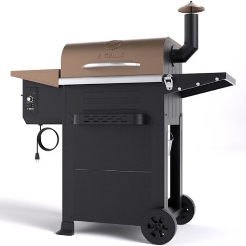 Z GRILLS - 600D Wood Pellet Grill and Smoker - Bronze-Angle_Standard 