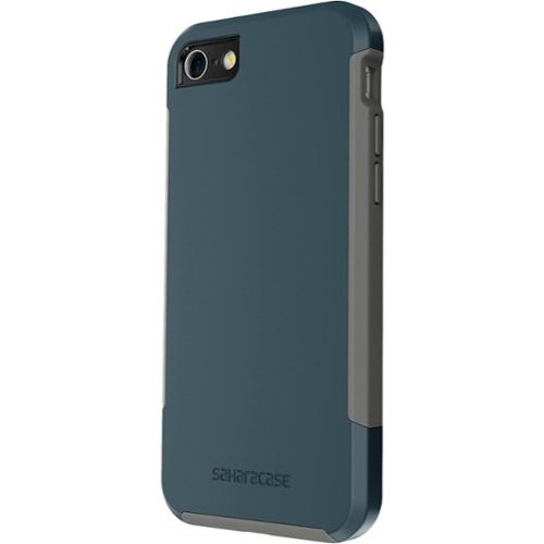 SaharaCase - Inspire Series Case for Apple iPhone 7, 8, SE (3rd Generation 2022) - Blue/Gray-Left_Standard 