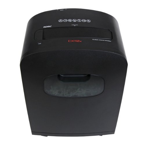 Royal - 12-Sheet Crosscut Paper Shredder - Black-Front_Standard 