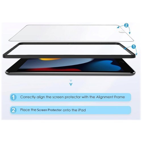 SaharaCase Tempered Glass Screen Protector for Apple iPad 10.2 (7th, 8th, 9th Generation 2019-2021) - Clear GLOBAL SHIPPING