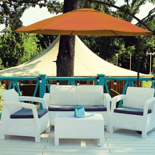 Nature Spring - 10-Foot Cantilever Hanging Offset Patio Umbrella with Easy Crank - Terracotta-Alt_View_Standard_16 
