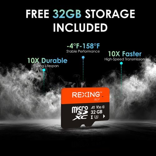 Rexing C2 Pro 4K Dual Dash Cam with Front & Rear 4K, 5GHz Wi-Fi, Parking Mode, 32GB Card - Black BUY ONLINE