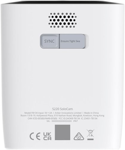 eufy SoloCam S220 Outdoor Battery Powered Security Camera with Solar Charging - White GLOBAL SHIPPING