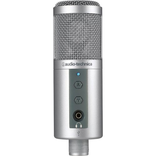 Audio-Technica - Pro Sound Atr2500-USB Cardioid Condenser Microphone - Gray-Front_Standard 