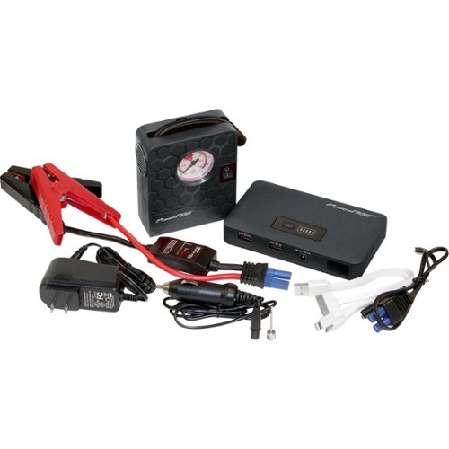  PowerNow! - Jump Deluxe Portable Power Pack &amp; Jump Starter with Air Compressor - Black