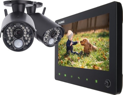  Lorex - 4-Channel, 2-Camera Outdoor Wireless 720p DVR Surveillance System - Black