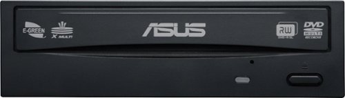 Asus - 48x Write/24x Rewrite/48x Read CD - 24x Write DVD Internal DVD-Writer Drive - Black - Black