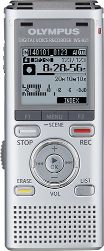  Olympus - WS-821 Digital Voice Recorder - Silver