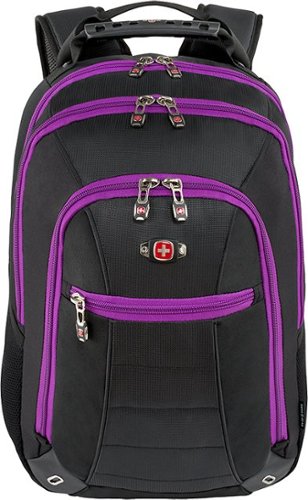  SwissGear - Skywalk Deluxe Laptop Backpack - Black/Orchid