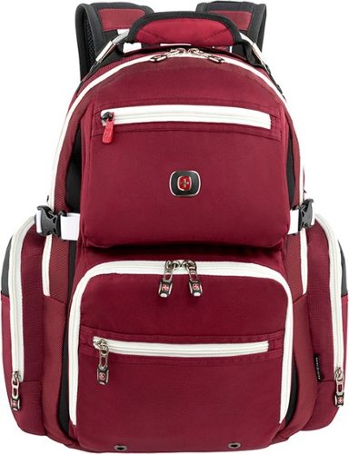  SwissGear - Breaker Deluxe Laptop Backpack - Red/Cream