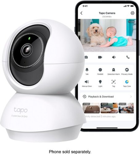 TP-Link Tapo 360º Pan/Tilt 2K QHD Home Security Camera - No Monthly Fees - White WHERE TO BUY