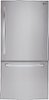 LG - 24.1 Cu. Ft. Large Capacity Bottom Freezer Refrigerator with Ice Maker-Front_Standard 