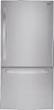 LG - 24.1 Cu. Ft. Large Capacity Bottom Freezer Refrigerator with Ice Maker-Front_Standard