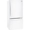 LG - 24.1 cu. ft Bottom-Freezer Refrigerator - Smooth White-Angle_Standard