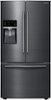 Samsung - 28 Cu. Ft. French Door Refrigerator - Black stainless steel-Front_Standard 