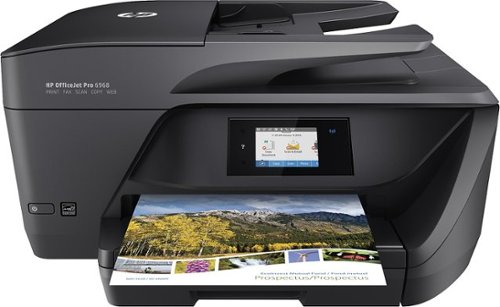  HP - OfficeJet Pro 6968 Wireless All-In-One Instant Ink Ready Printer - Black