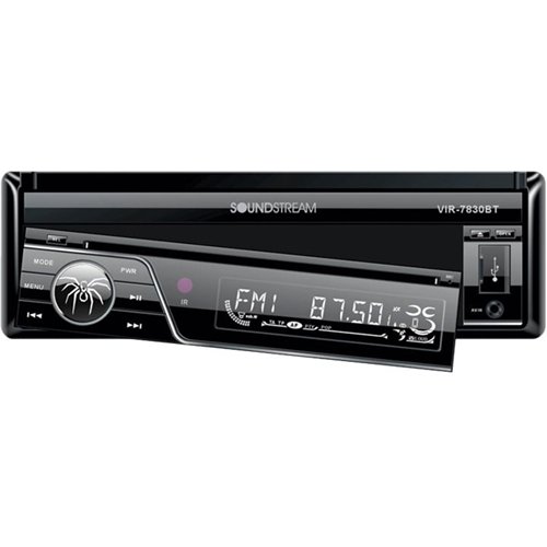 Soundstream In-Dash CD/DVD/DM Receiver - Built-in Bluetooth with Detachable Faceplate - Black GLOBAL SHIPPING