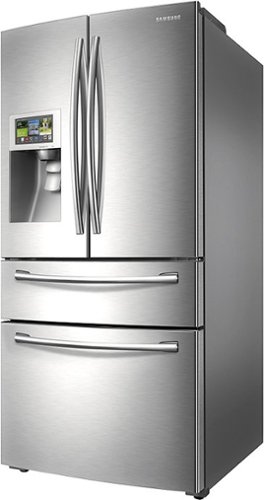  Samsung - 28.2 Cu. Ft. 4-Door French Door Apps Refrigerator with Thru-the-Door Ice and Water - Stainless steel
