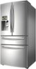 Samsung - 28.2 Cu. Ft. 4-Door French Door Apps Refrigerator with Thru-the-Door Ice and Water - Stainless steel-Left_Standard