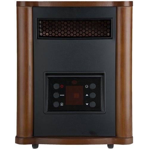 Holmes - Electric Cooling Fan Heater - Brown/black-Front_Standard 
