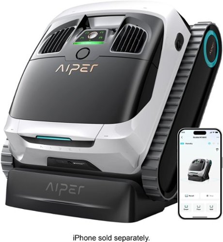 Aiper - Scuba N1 Max Cordless Robotic Pool Cleaner for In-Ground Pools up to 2150sq.ft, Automatic Pool Vacuum, Lasts 180 Mins - White