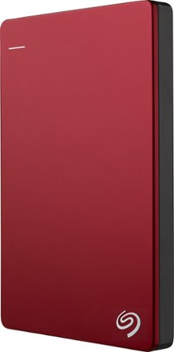  Seagate - Backup Plus 2TB External USB 3.0/2.0 Portable Hard Drive - Red - Red