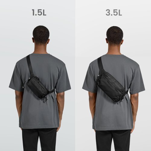 tomtoc Aviator-T33 1.5L Sling Bag with RFID Blocking, Minimalist Crossbody Bag Chest Bag Shoulder Pack for Travel, Daily Use - Black BUY ONLINE