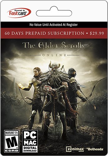  The Elder Scrolls Online 60-Day Subscription Card