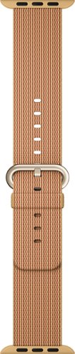 Woven Nylon for Apple Watch 38mm - Gold/Red-Angle_Standard 