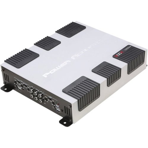  Power Acoustik - Edge 1000W Class AB Bridgeable Multichannel Amplifier with Selectable Bass Boost - White, Black