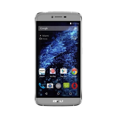 BLU - Studio ONE 4G LTE with 16GB Memory Cell Phone (Unlocked) - Slate gray-Front_Standard 
