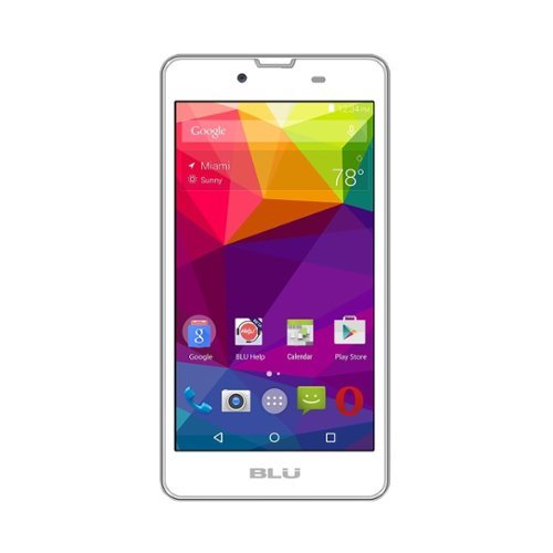 BLU - Neo X N070U with 4GB Memory Cell Phone (Unlocked) - White-Front_Standard 