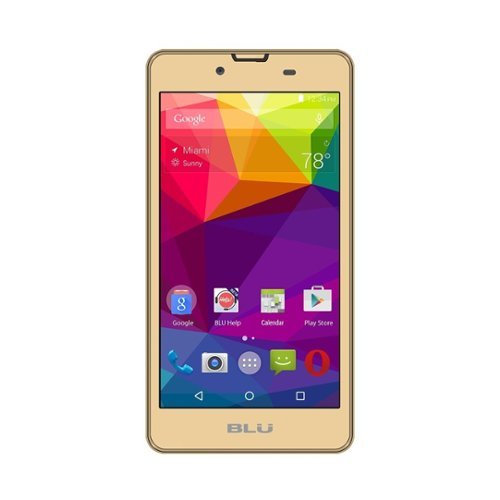 BLU - Neo X N070U with 4GB Memory Cell Phone (Unlocked) - Gold-Front_Standard 