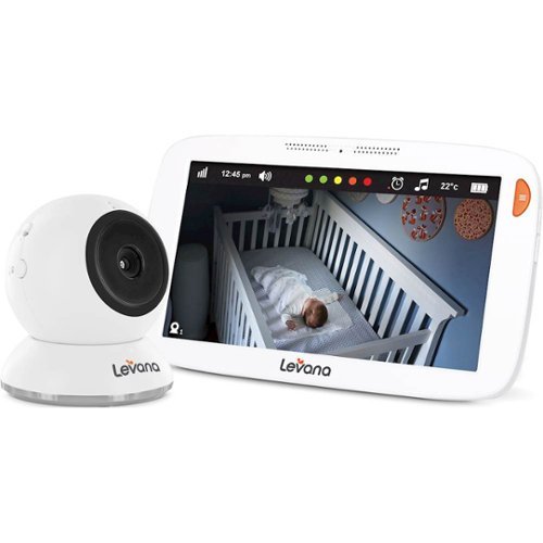 Levana - Amara 7" Touchscreen Video Baby Monitor - White-Front_Standard 